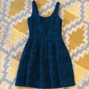 Beautiful Jack fit and flare teal dress size 0.